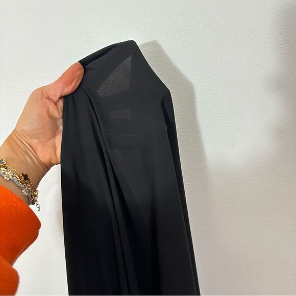 ModCloth Black Scoop Neck Flutter Sleeve Sheer‎ Flowy Blouse size 2X - Picture 5 of 5